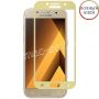 Защитное стекло для Samsung Galaxy A3 (2017) A320 [клеится на весь экран] 21D (золотое)