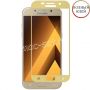Защитное стекло для Samsung Galaxy A5 (2017) A520 [клеится на весь экран] 21D (золотое)