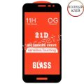 Защитное стекло для Samsung Galaxy J2 core J260 [клеится на весь экран] 21D (черное)