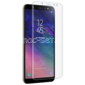 Защитное стекло 3D для Samsung Galaxy A6 (2018) A600 [изогнутое на весь экран] (прозрачное)