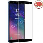 Защитное стекло 3D для Samsung Galaxy A6+ (2018) A605 [изогнутое на весь экран] (черное)