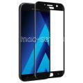 Защитное стекло 3D для Samsung Galaxy A5 (2017) A520 [изогнутое на весь экран] (черное)