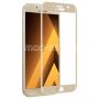 Защитное стекло 3D для Samsung Galaxy A7 (2017) A720 [изогнутое на весь экран] (золотистое)