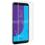Защитное стекло 3D для Samsung Galaxy J6 (2018) J600 [изогнутое на весь экран] (прозрачное)