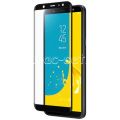 Защитное стекло 3D для Samsung Galaxy J8 J810 [изогнутое на весь экран] (черное)