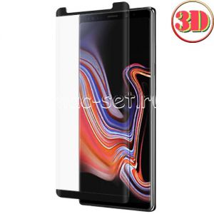 Защитное стекло 3D для Samsung Galaxy Note 9 N960 [изогнутое] (черное)