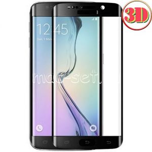 Защитное стекло 3D для Samsung Galaxy S6 edge+ G928 [изогнутое на весь экран] (черное)