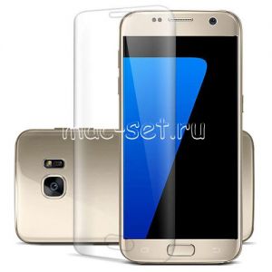 Защитное стекло 3D для Samsung Galaxy S7 edge G935 [изогнутое на весь экран] (прозрачное)