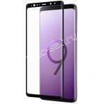 Защитное стекло 3D для Samsung Galaxy S9+ G965 [изогнутое на весь экран] (черное)