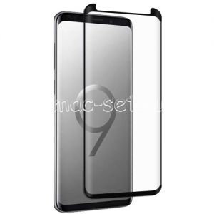 Защитное стекло 3D для Samsung Galaxy S9+ G965 [изогнутое] (черное)