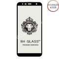 Защитное стекло для Samsung Galaxy J4+ J415 [клеится на весь экран] Premium (черное)