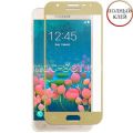 Защитное стекло для Samsung Galaxy J5 Prime G570 [клеится на весь экран] Premium (золотитстое)