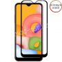 Защитное стекло для Samsung Galaxy A01 A015 [клеится на весь экран] Premium (черное)