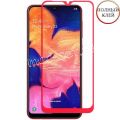 Защитное стекло для Samsung Galaxy A10 A105 [клеится на весь экран] Red Line (красное)