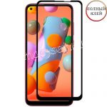 Защитное стекло для Samsung Galaxy A11 A115 [клеится на весь экран] Red Line (черное)