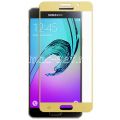 Защитное стекло для Samsung Galaxy A3 (2016) A310 [на весь экран] (золотистое)