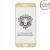 Защитное стекло для Samsung Galaxy A3 (2017) A320 [клеится на весь экран] Premium (золотистое)