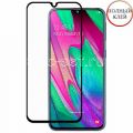 Защитное стекло для Samsung Galaxy A40 A405 [клеится на весь экран] Red Line (черное)