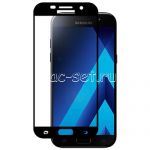 Защитное стекло для Samsung Galaxy A5 (2017) A520 [на весь экран] (черное)