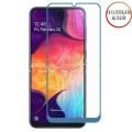 Защитное стекло для Samsung Galaxy A50 A505 [клеится на весь экран] Red Line (синее)