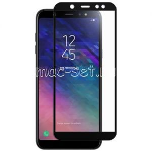 Защитное стекло для Samsung Galaxy A6 (2018) A600 [на весь экран] (черное)
