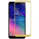 Защитное стекло для Samsung Galaxy A6+ (2018) A605 [на весь экран] Red Line (золотистое)