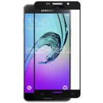 Защитное стекло для Samsung Galaxy A7 (2016) A710 [на весь экран] (черное)