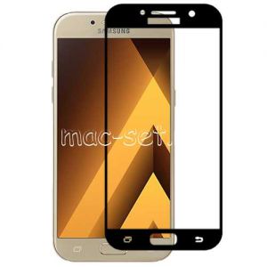 Защитное стекло для Samsung Galaxy A7 (2017) A720 [на весь экран] Aiwo (черное)
