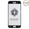 Защитное стекло для Samsung Galaxy A7 (2017) A720 [клеится на весь экран] Premium (черное)