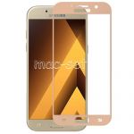 Защитное стекло для Samsung Galaxy A7 (2017) A720 [на весь экран] Aiwo (розовое)