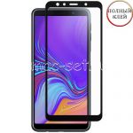 Защитное стекло для Samsung Galaxy A7 (2018) A750 [клеится на весь экран] Red Line (черное)