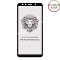 Защитное стекло для Samsung Galaxy A7 (2018) A750 [клеится на весь экран] Premium (черное)