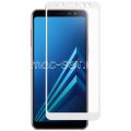 Защитное стекло для Samsung Galaxy A8 (2018) A530 [на весь экран] (белое)
