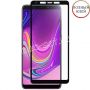 Защитное стекло для Samsung Galaxy A9 (2018) A920 [клеится на весь экран] Premium (черное)