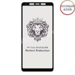 Защитное стекло для Samsung Galaxy A9 (2018) A920 [клеится на весь экран] Premium (черное)