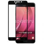 Защитное стекло для Samsung Galaxy C5 C5000 [на весь экран] (черное)
