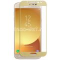Защитное стекло для Samsung Galaxy J5 (2017) J530 [на весь экран] (золотистое)