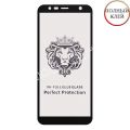 Защитное стекло для Samsung Galaxy J6+ J610 [клеится на весь экран] Premium (черное)