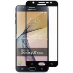 Защитное стекло для Samsung Galaxy J7 Prime G610 [на весь экран] (черное)