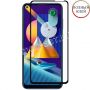 Защитное стекло для Samsung Galaxy M11 M115 [клеится на весь экран] Premium (черное)
