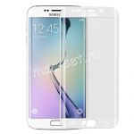 Защитное стекло 3D для Samsung Galaxy S6 edge G925F [изогнутое на весь экран] (белое)