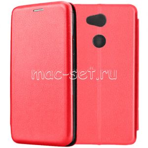 Чехол-книжка кожаный для Sony Xperia L2 / L2 Dual (красный) Fashion Case