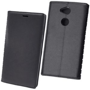 Чехол-книжка кожаный для Sony Xperia L2 / L2 Dual (черный) Book Case New