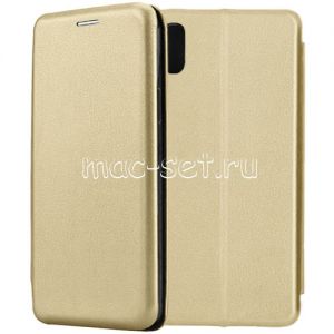 Чехол-книжка кожаный для Sony Xperia L3 / L3 Dual (золотистый) Fashion Case