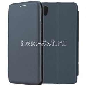 Чехол-книжка кожаный для Sony Xperia XA1 / XA1 Dual (синий) Fashion Case