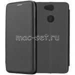 Чехол-книжка кожаный для Sony Xperia XA2 / XA2 Dual (черный) Fashion Case