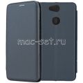 Чехол-книжка кожаный для Sony Xperia XA2 / XA2 Dual (синий) Fashion Case