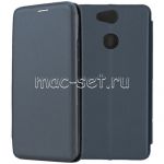 Чехол-книжка кожаный для Sony Xperia XA2 / XA2 Dual (синий) Fashion Case