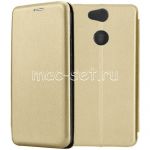 Чехол-книжка кожаный для Sony Xperia XA2 / XA2 Dual (золотистый) Fashion Case