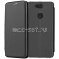 Чехол-книжка кожаный для Sony Xperia XA2 Plus (черный) Fashion Case
